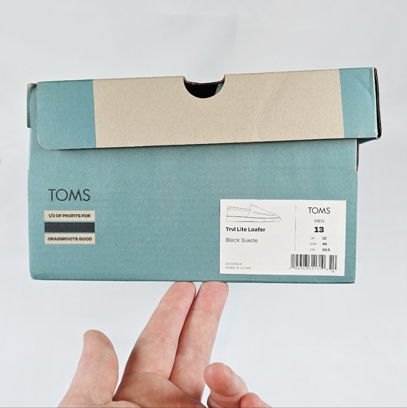 Toms | Mens Resident 2.0 Sneaker Hybrid Travel Loafer In Black Size 13 NWB!